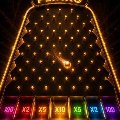 Plinko instant game thumbnail — falling ball board game
