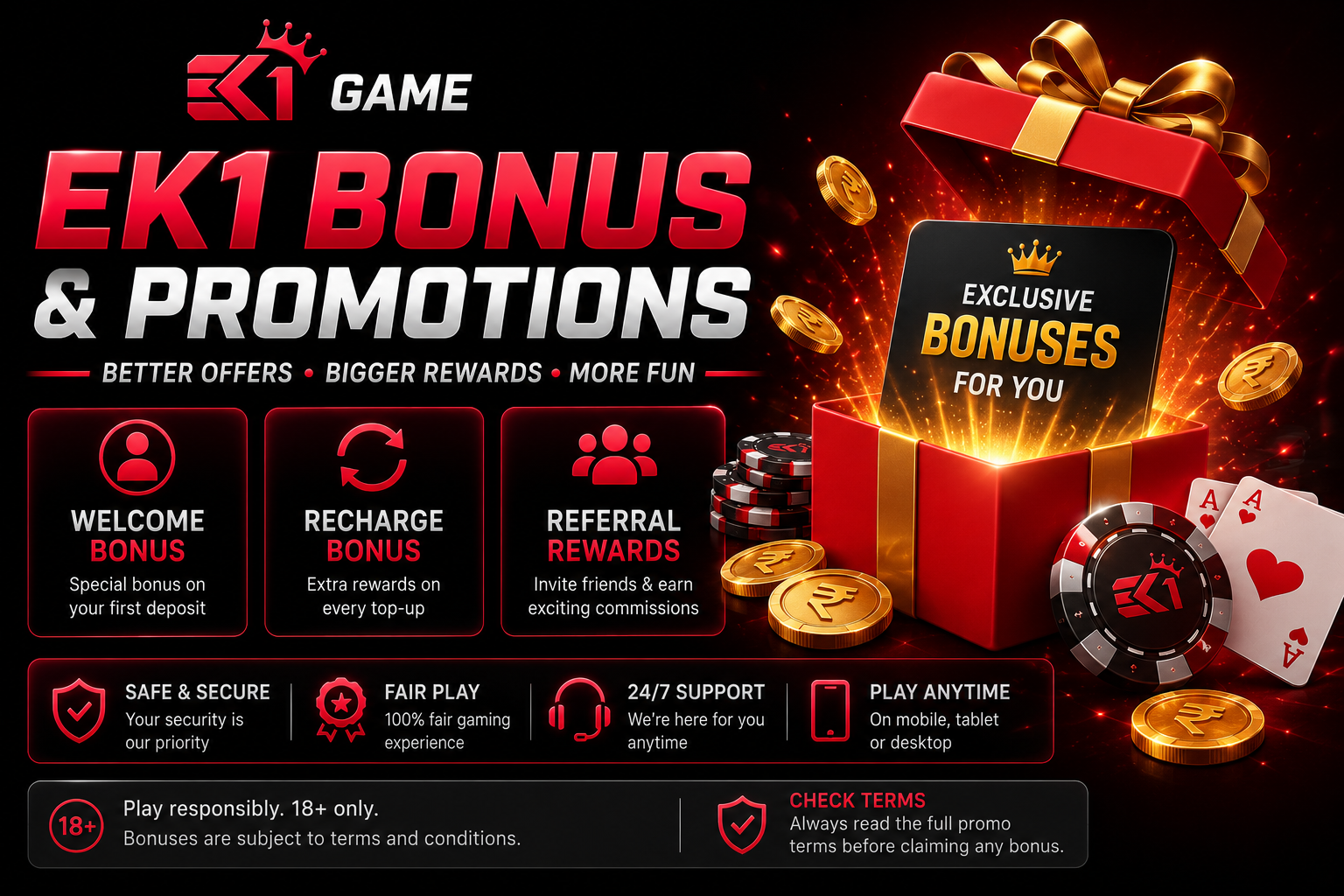 Ek1Game Bonus and Promotions Ek1Game bonus and promotions guide